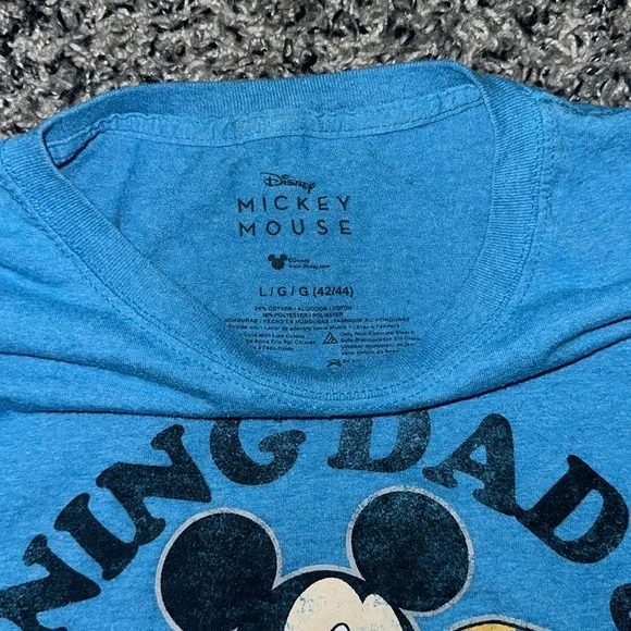 Men’s Vintage Disney Mickey Mouse T-shirt. In blue. Size L. - Picture 2 of 3